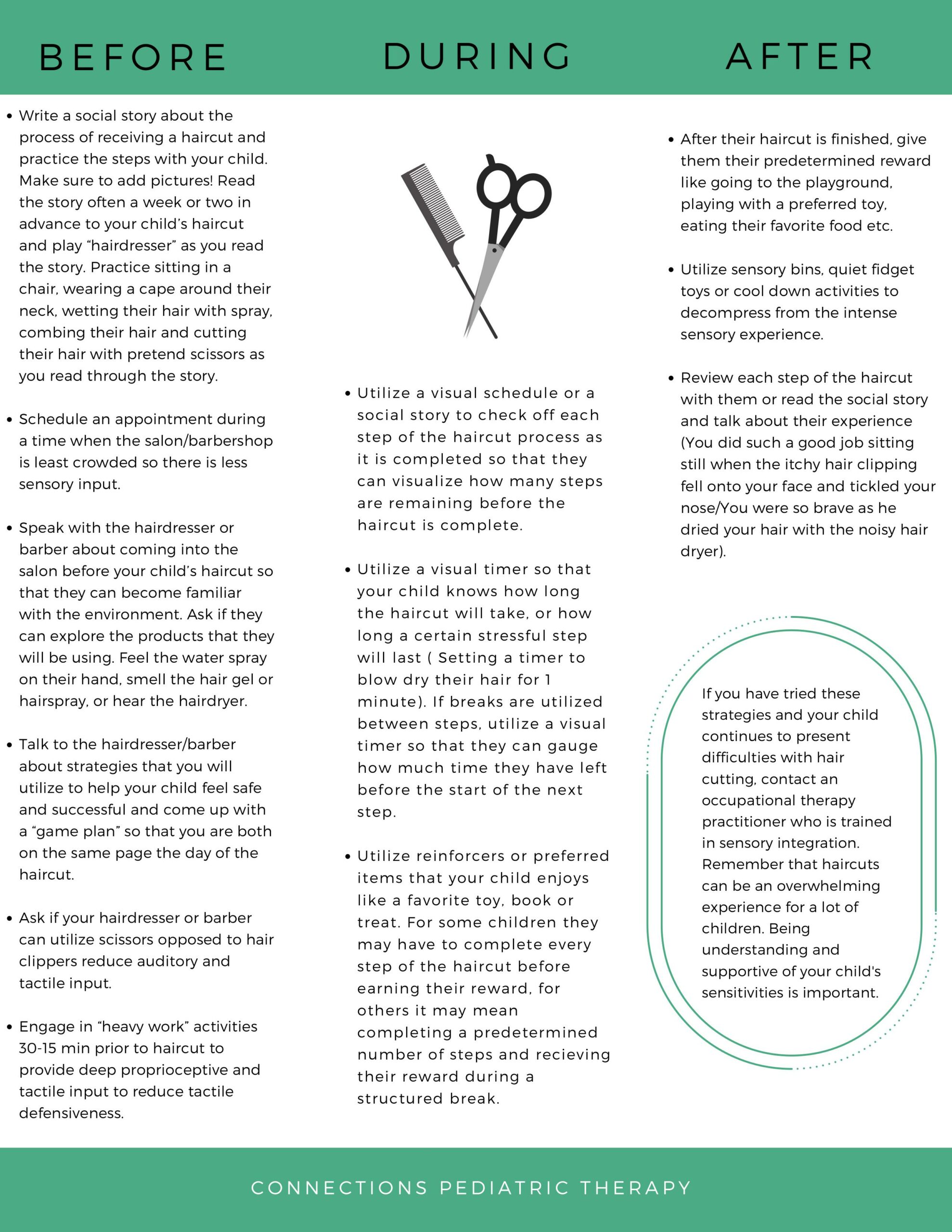 Haircut Tips for Children with SPD